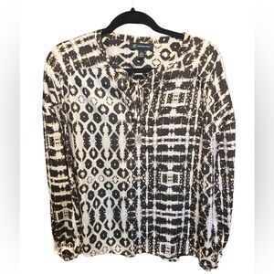 INC International Concepts silky blouse L